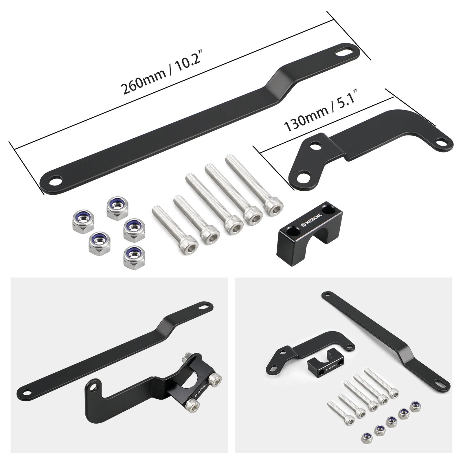 NICECNC For Honda XR650L 1993-2025 2024 Motorcycle Rear Subframe Support Arm Subframe Support Reinforcement XR 650L Accessories - Image 2