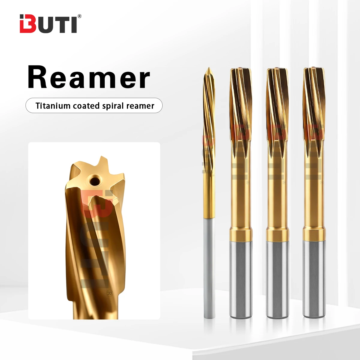 

3.0mm H7-16.0mm H7 Numerical Control Lathe Machine Reamer Cobalt Containing Straight Handle Cobalt Containing Spiral Yellow Tool