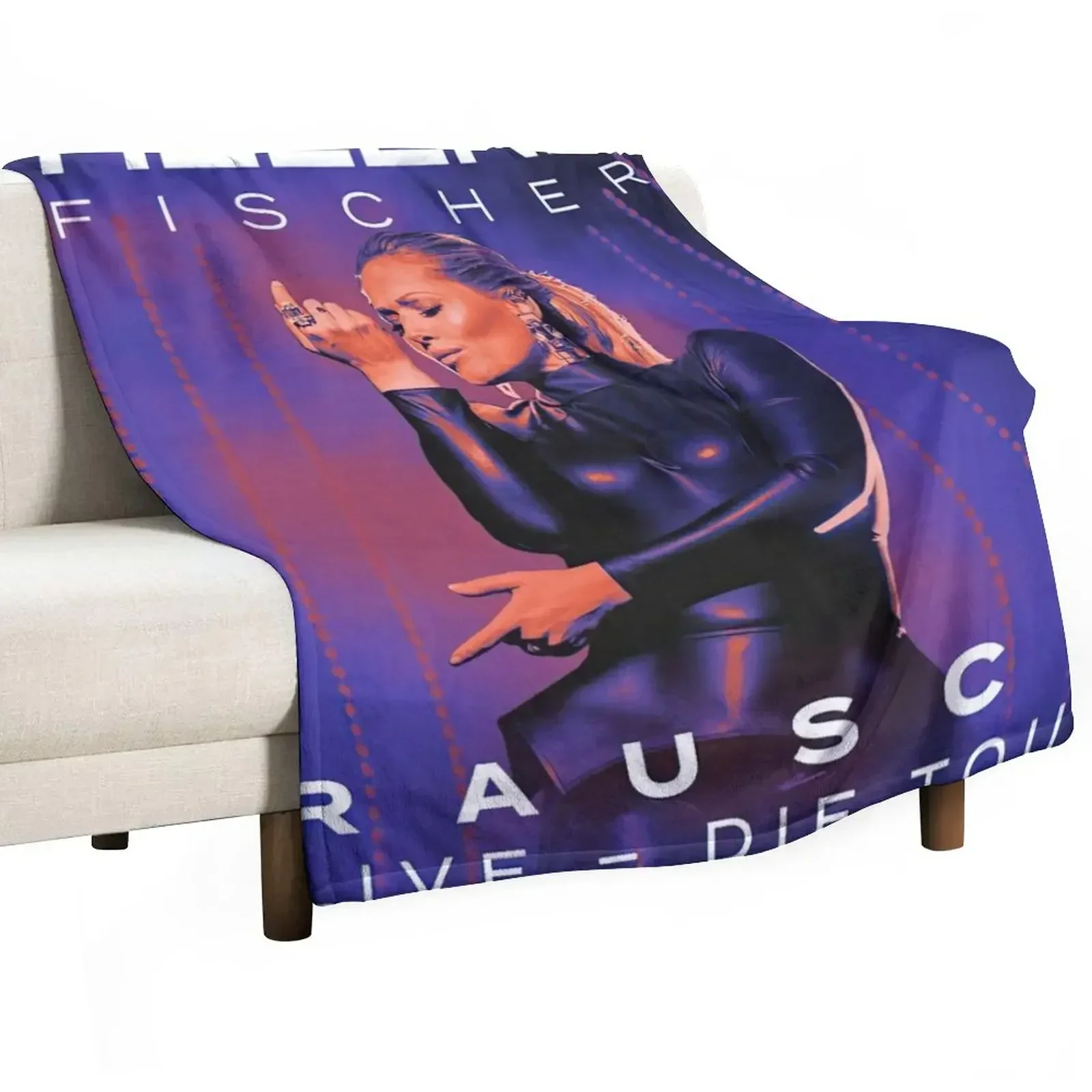 Helene Fischer Live - Die Tour Throw Blanket Thermal Softest Plaid on the sofa Blankets