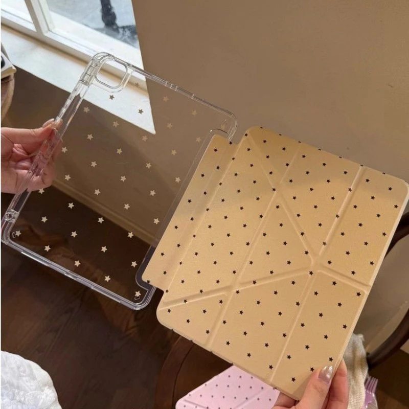 Odpinany pokrowiec na iPad Air 5 generacji, etui na iPad 10.2 cala 7, 8, 9 generacji, iPad Air 3 generacji 2019, Pro 11 2, 3, 4 generacji, wzór w kropki — zdjęcie produktu 6