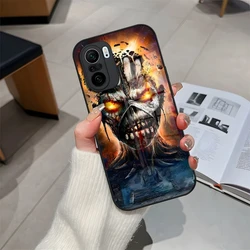 Skeleton Rock Band fashion Phone Case Tempered Glass for Redmi 12 13 13c 12c Note 13 Pro Plus 11 12 Pro 10 11s 12s Cover