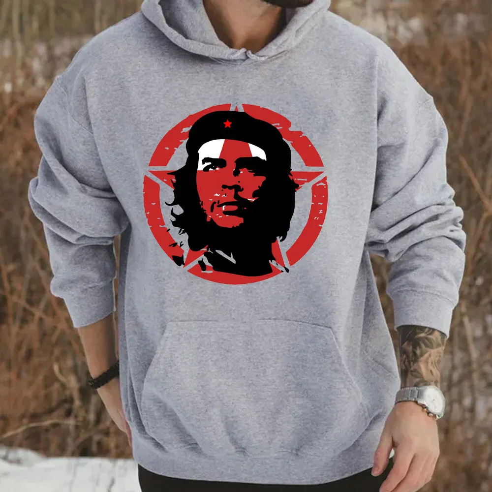 Trendy Brand Hoodies Men Che Guevara Graphic Printed Hoody High Street Streetwear Unisex Winter Women Oversized Casual Clothes