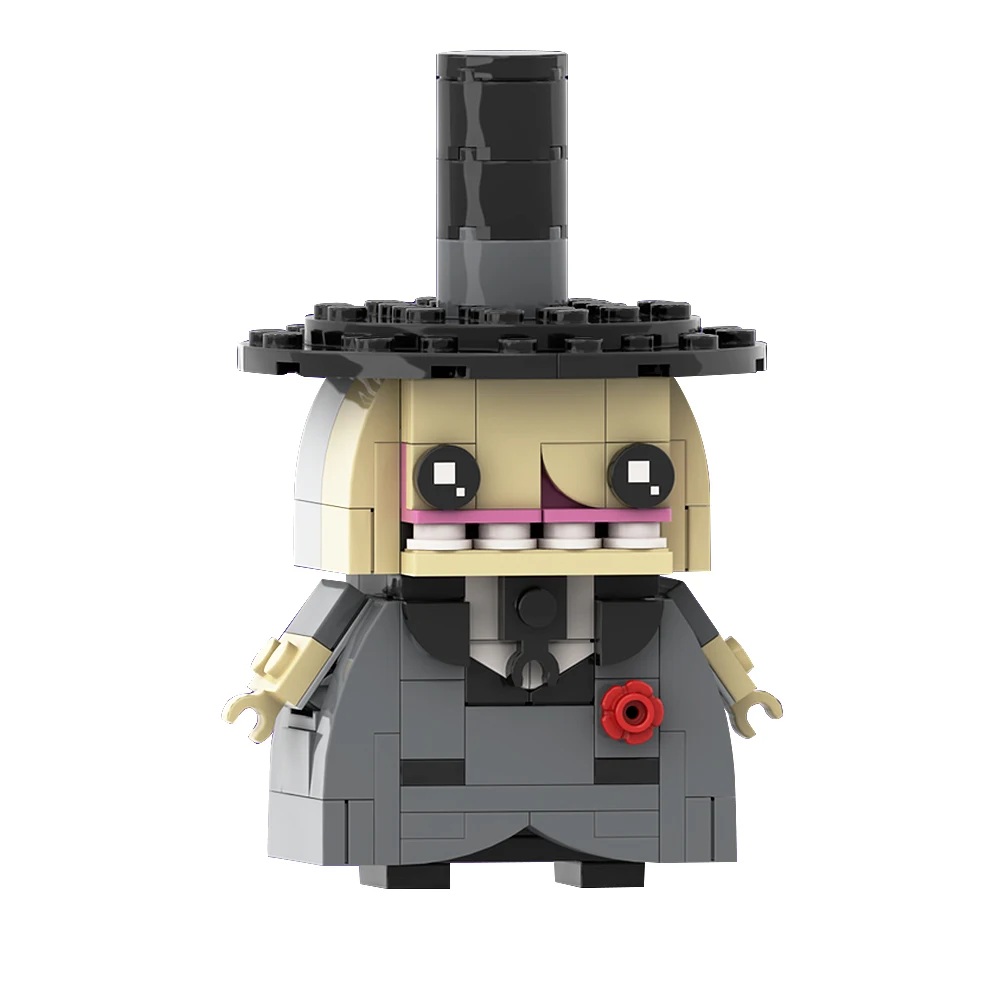 Gobricks MOC Mayor of Halloweentown Brickheadzs Building Blocks Christmas Night Bricks Jack Skellingtons House Toys Kids Gift