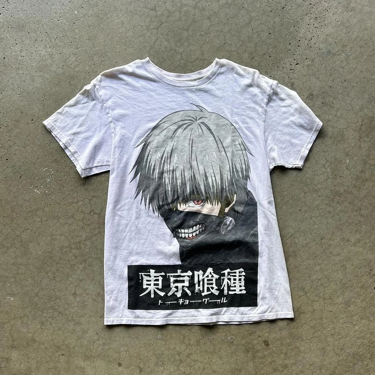 Anime Cosplay Tokyo Ghoul - カネキ・ケン グラフィックTシャツ アニメ 東京グール 服 メンズ