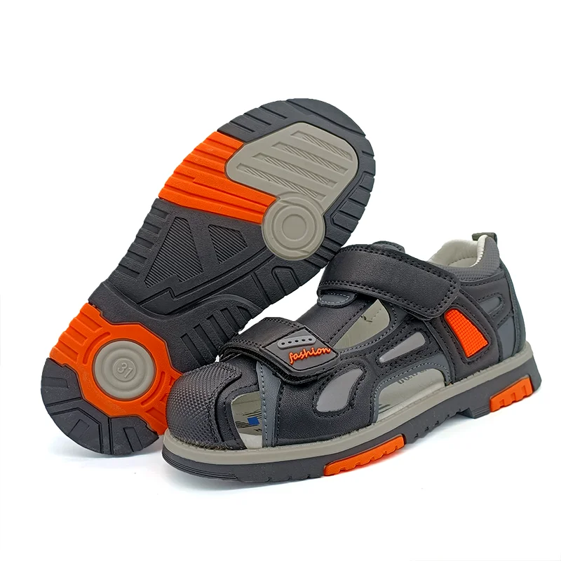 Super quality 1pair summer Boy Orthopedic Shoes Leather Children Sandals, new Kid children's shoes