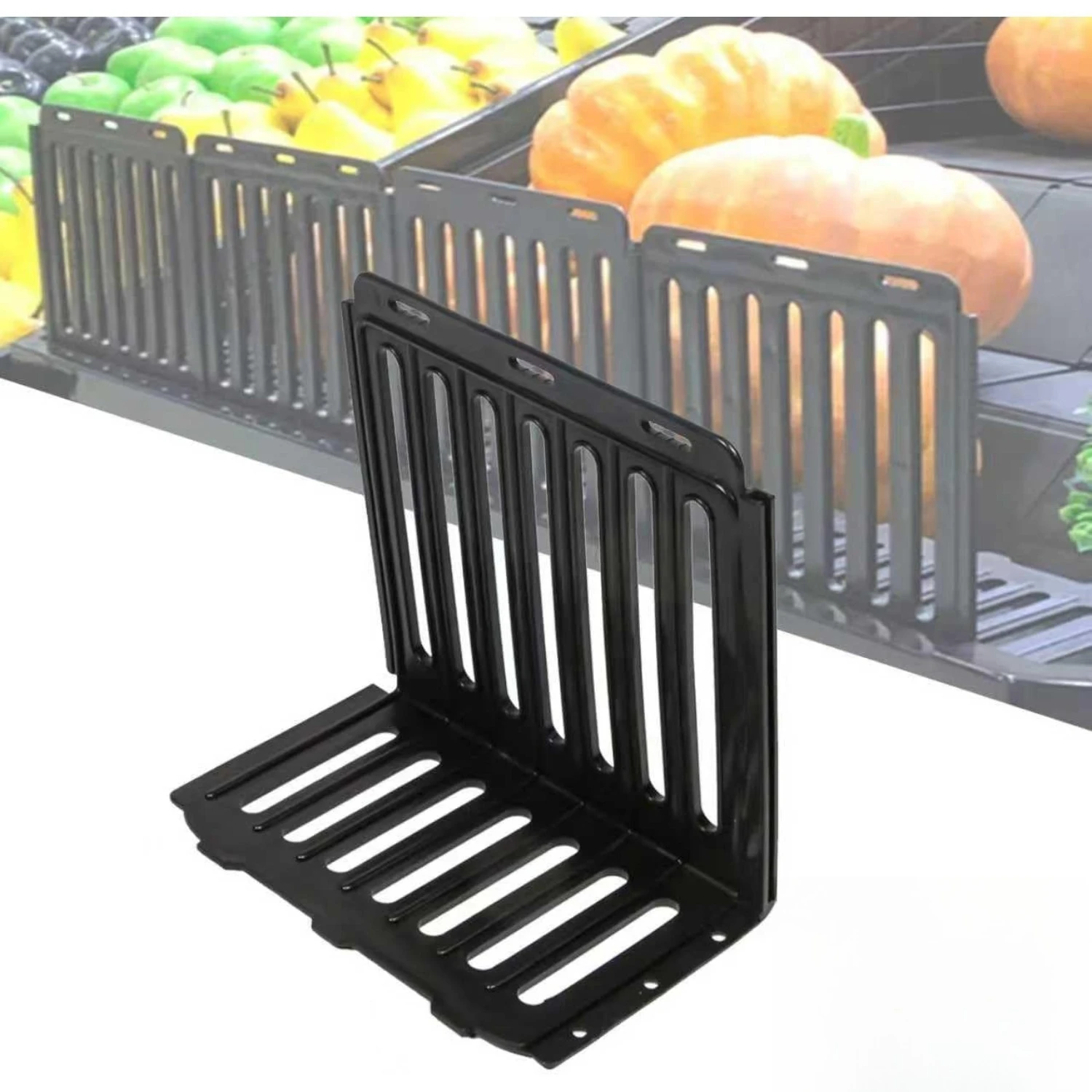 Barrera de Plástico para Productos de Supermercado, Separador de Frutas y Verduras, Protector de Bordes para Exhibición en Tiendas