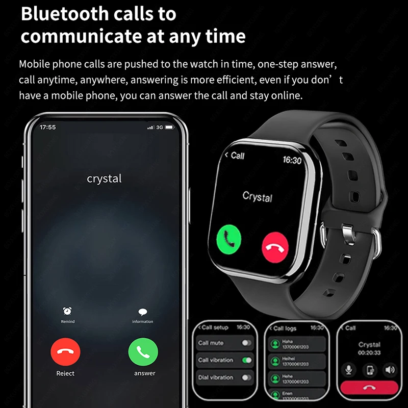 2024 New Smart Watch Women Ultra Series 8 GPS NFC Smartwatch Men BT Call Waterproof Wireless Charging 2.05 inch Screen Watch 9