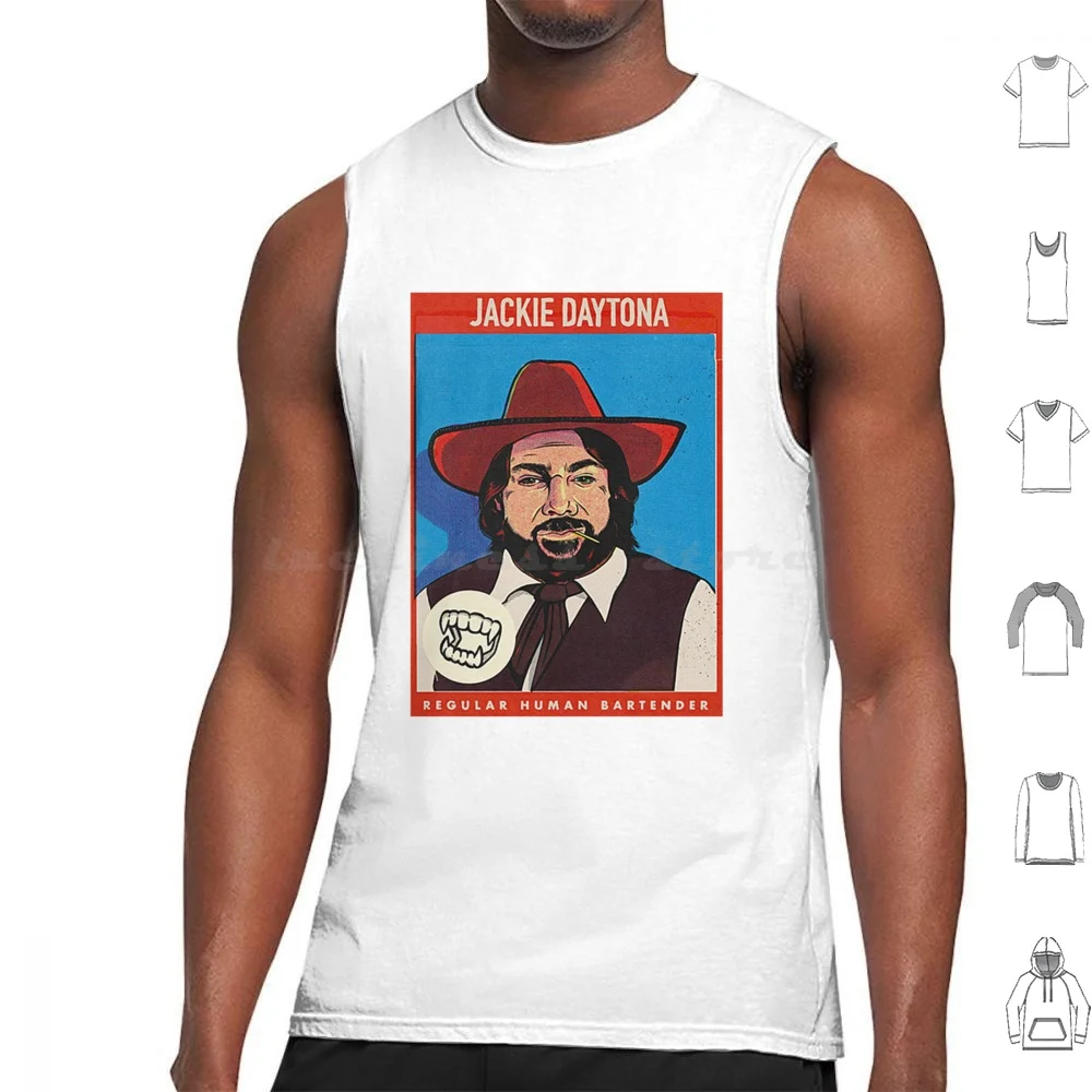 Jackie Daytona Essential Tank Tops Print Cotton Whatwedointheshadows Jackie Colin Robinson Bartender Laszlo Cravensworth