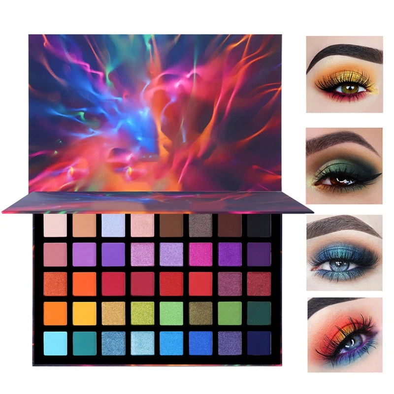 40-Color Eye Shadow Pearlescent Easy To Color Non-Flying Powder Stage Makeup Cross-Border Makeup