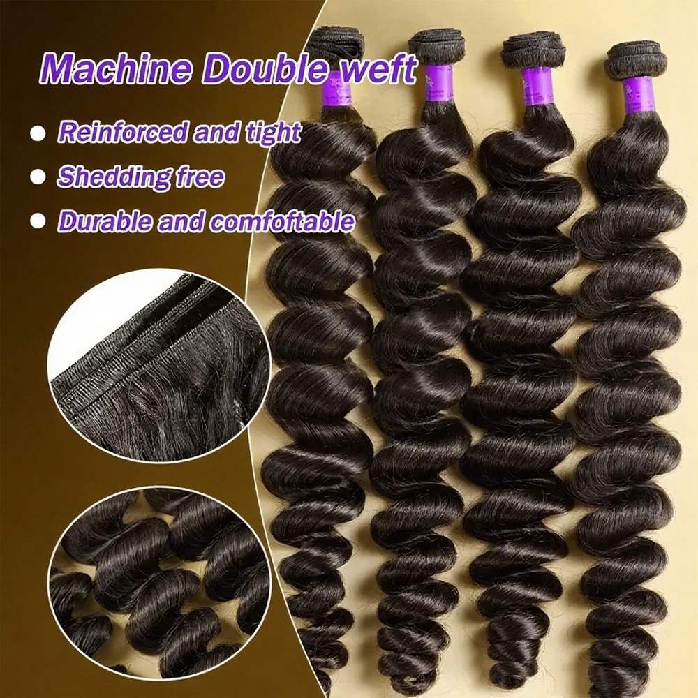 8-40 pollici fasci di onde sciolte fasci di tessuto brasiliano dei capelli umani 1/3/4 pacchi affare estensioni dei capelli umani di alta qualità Wholeasle