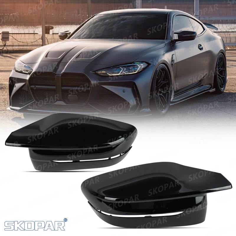 

Black Painted Reverse Mirror Housing Cap For BMW G87 M2 G80 G81 M3 G82 G83 M4 2021-2024 Car Accessories 51169500711 51169500712