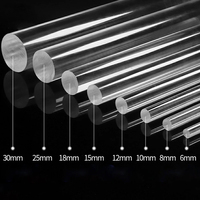 1/2/5/10Pcs Clear Acrylic Solid Rod DIY Craft Architectural Model Material Acrylic Transparent Rod Length 100-300mm
