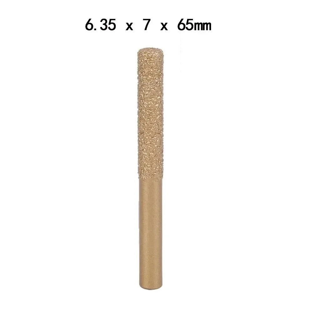 1pc Diamond Router Drills Engraving Machine Cutting Marble Edge Grinding Gilded Welded Straight Shank Seaming Stone