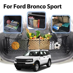 Car Cargo Net Stretchable,Car Gadgets, Adjustable Elastic Trunk Storage Net with Hook for Ford Bronco Sport