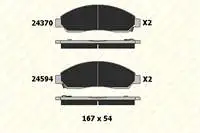 B2437016105KD22 inside brake pad for DMAX 4 × 2 4 × 4 2003