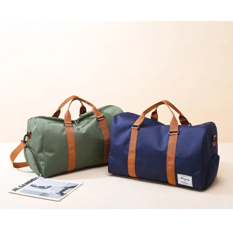 다기능 스포츠 짐 가방 (건식/습식 분리 수납공간 포함) 남녀공용 여행 핸드백 크로스바디 아웃도어 러기지 팩