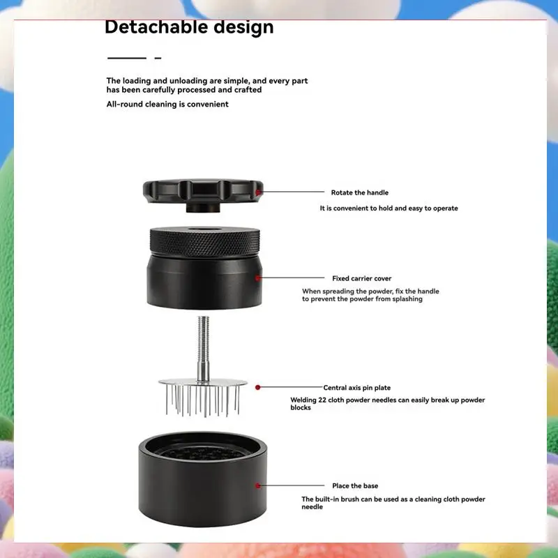 

58MM Adjustable Coffee Distributor Anti-Slip Coffee Distributor, Coffee Powder Distributor Needle,-AS97