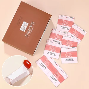 100Pcs Disposable Nail Remover Bags - Alcohol Cleaning Towels, Nail-Friendly Manicure Supplies Set