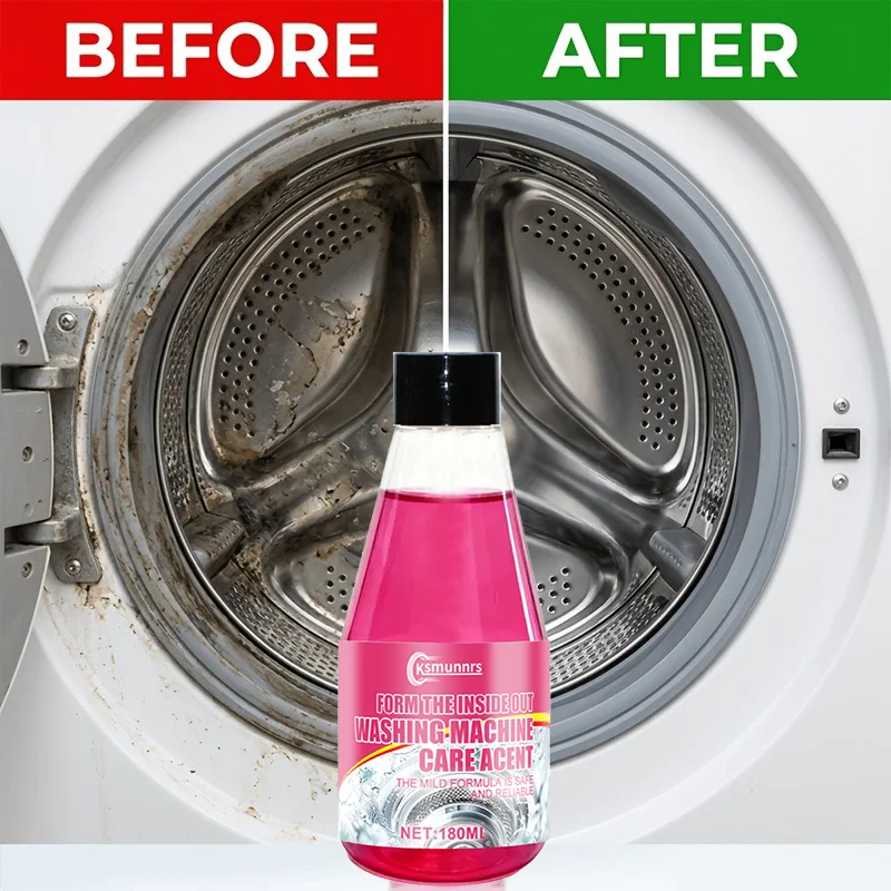 Washing machine drum cleaning liquid, powerful penetration, safe for the machine and hands, a household essential, making your w