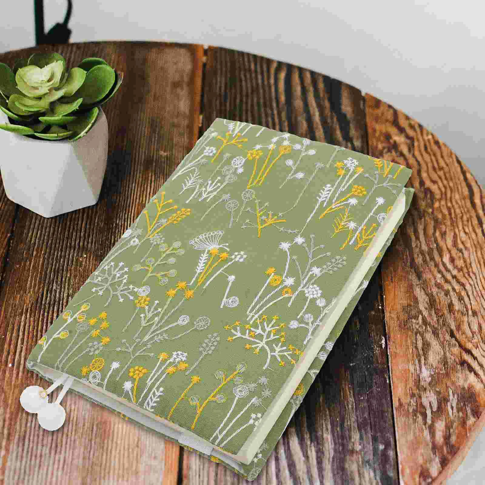 Cubierta de libro, fundas protectoras plegables, funda antidesgaste para capa dura, decoración de tela, decorativa, delicada