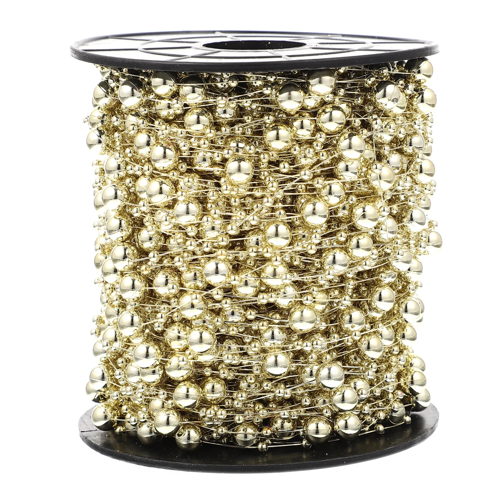 

1 Roll Artificial Pearl Beaded String Sturdy ABS Material Garland for Wedding Party DIY Fake Pearl String Decoration