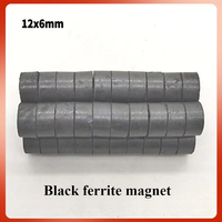 20-200PCS Round ferrite 12x6mm ordinary black magnet crafts magnet refrigerator stickers DIY magnet patches 12*6 12x6