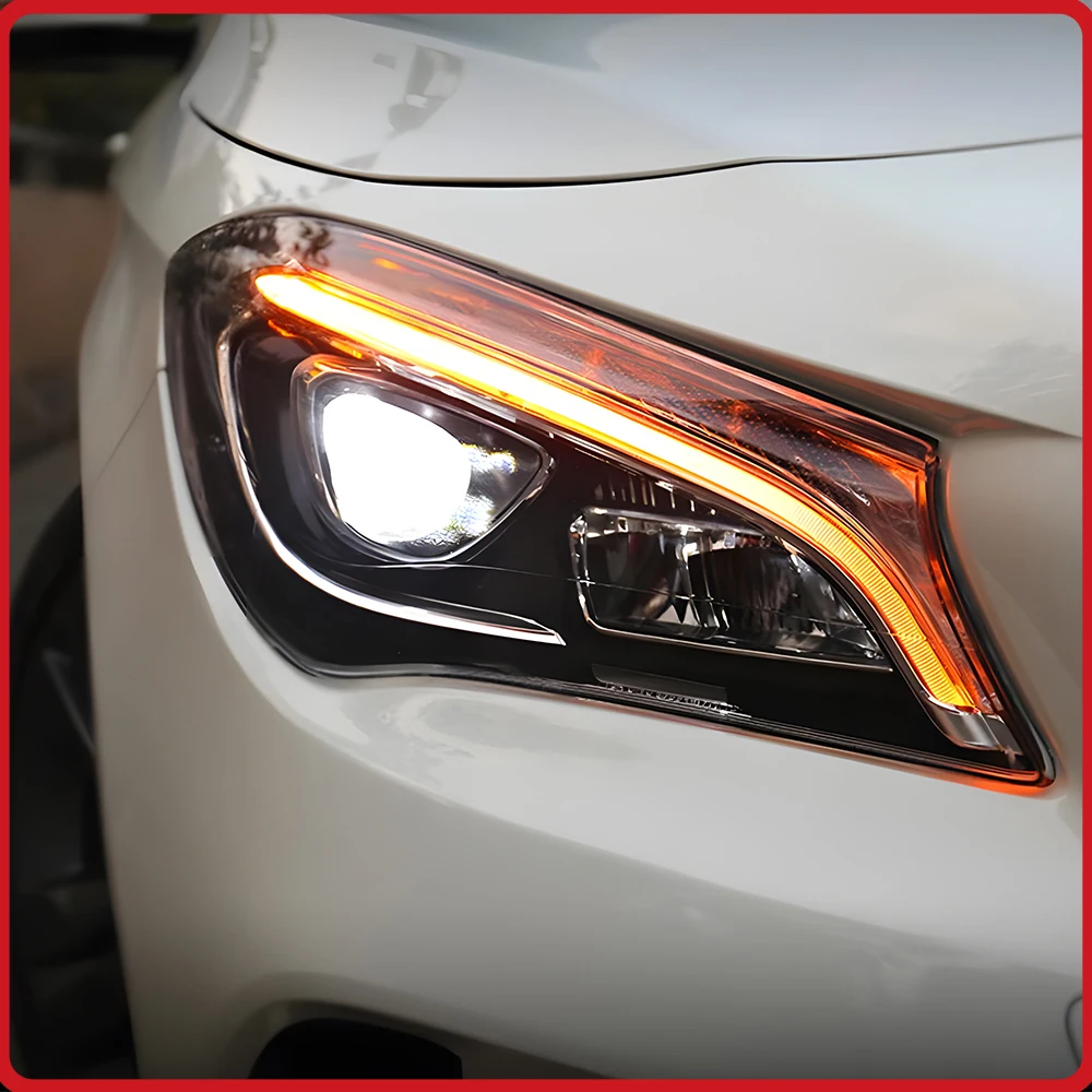 

For Benz CLA C117 W117 2014-2019 Headlights Assembly Upgrade LED Lens Start Animation Flashing Turn Signal Light Plug and Play