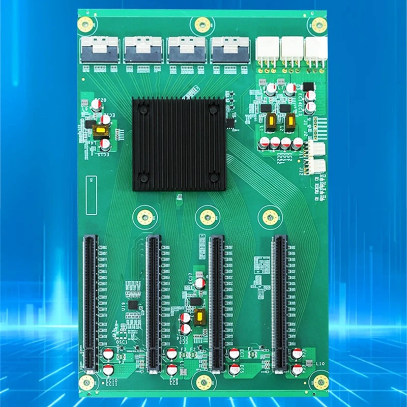 

PEX88096 4-GPU PCIe 4.0 Expansion Board 4 Slots DDR4 SATA New Workstation Server Motherboard