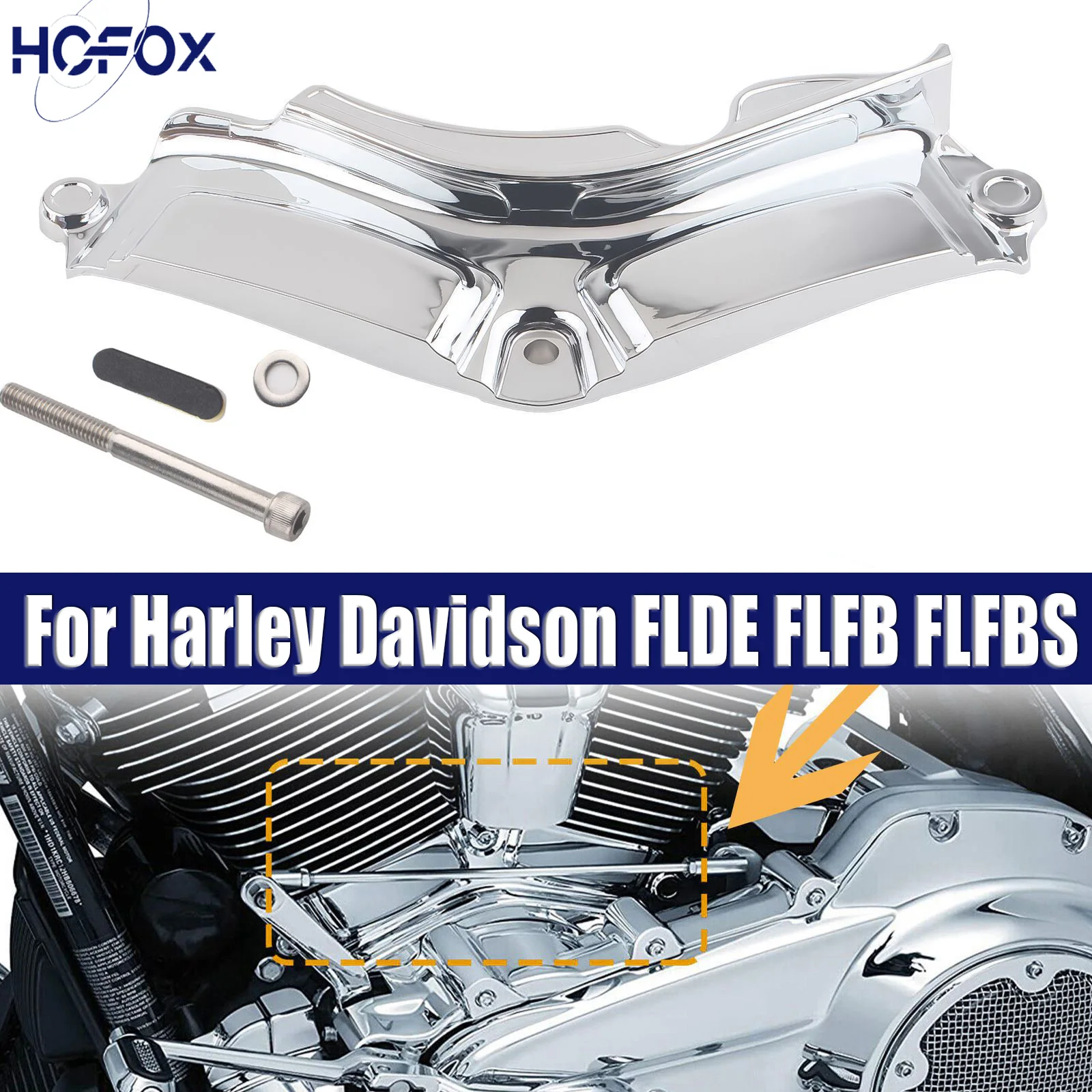 

Крышка основания цилиндра для мотоциклов Harley Davidson FLDE, FLFB, FLFBS, FLHC, FLSB, FLHCS, боковая крышка основания цилиндра