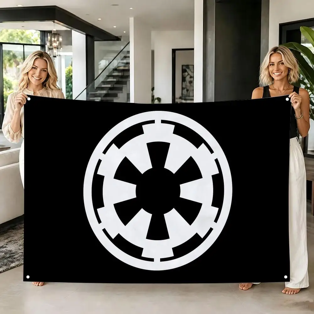 Order Peace Security The First Galactic Empire Flags Tapestry Creative Pattern Photo Living Room Wall Art Party Outdoor Decor