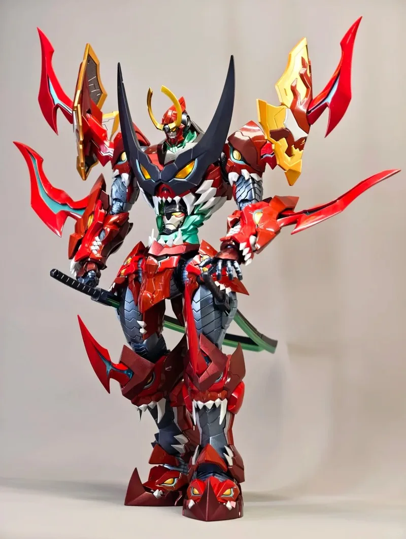 In Stock Flame Toys Riobot Tengen Toppa Gurren Lagann Die-Cast Action Figure Pre-Painted Collectible Model Collection Decoration
