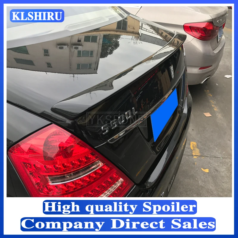 

Для Mercedes Benz S Class W221 2008 2009 2010 2011 2012 ABS спойлер из материала задние крылья багажника для benz S320 S400 S420 S450 S600