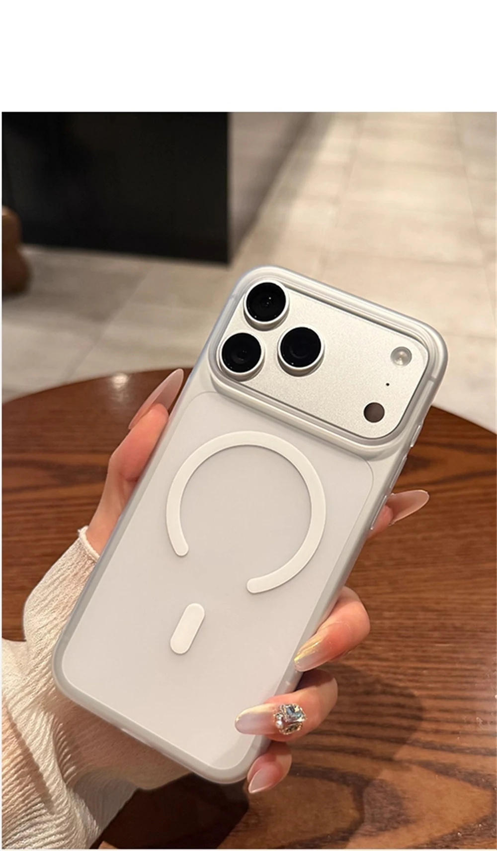 Ultra Dünne Matte Durchsichtige Harte PC-Hülle für iPhone 18 17 Pro Max Air 16 15 14 Plus 13 12 mit Magsafe Magnetischer Super Slim Abdeckung – Detail 5