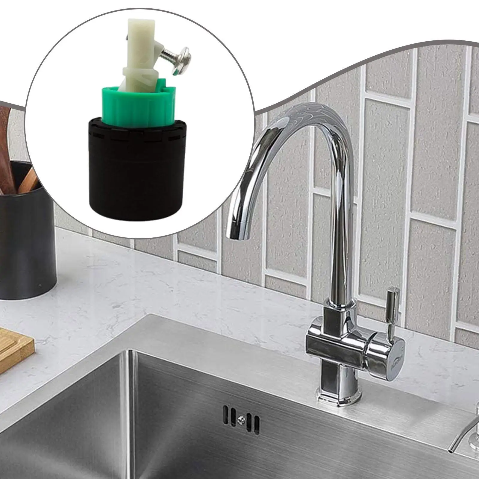 

Kitchen Faucet Cartridge Faucet Valve Core for M3/M2 2in Single Hole