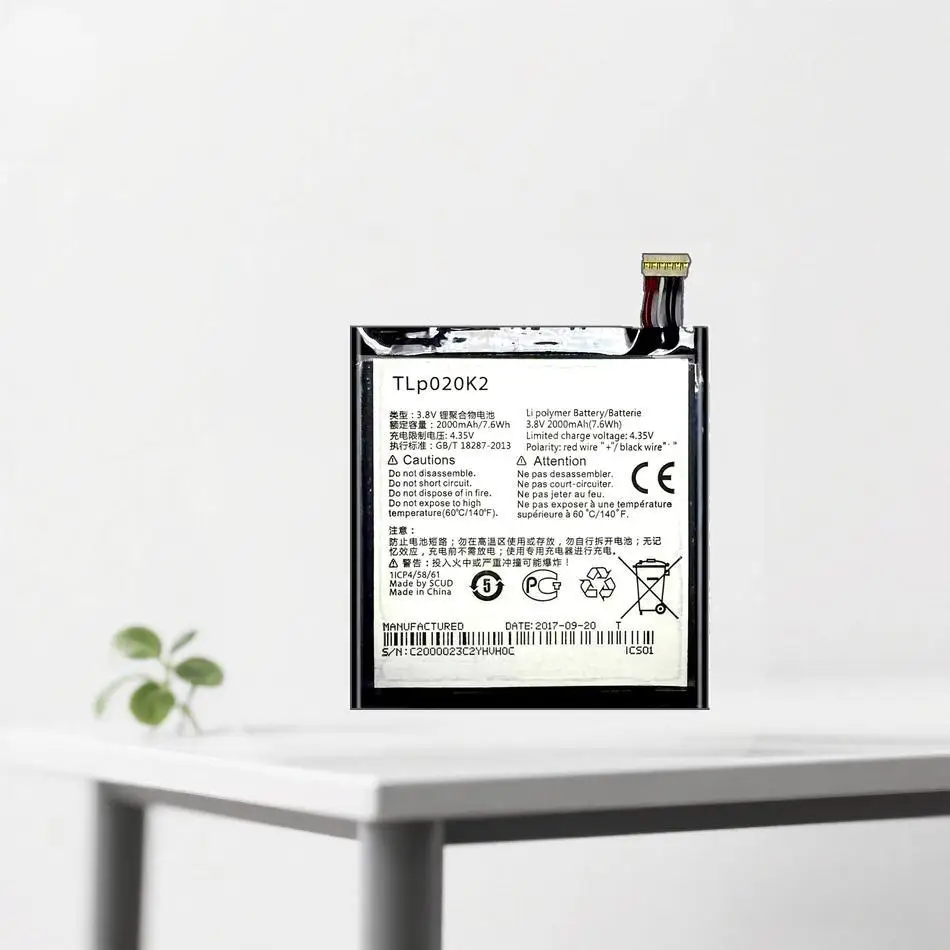 

Mobile Phone Battery TLP020K2 Tlp020kj 2000Mah For Alcatel One Touch 6039H 6039Y 6039K Idol 3 4.7 Inches