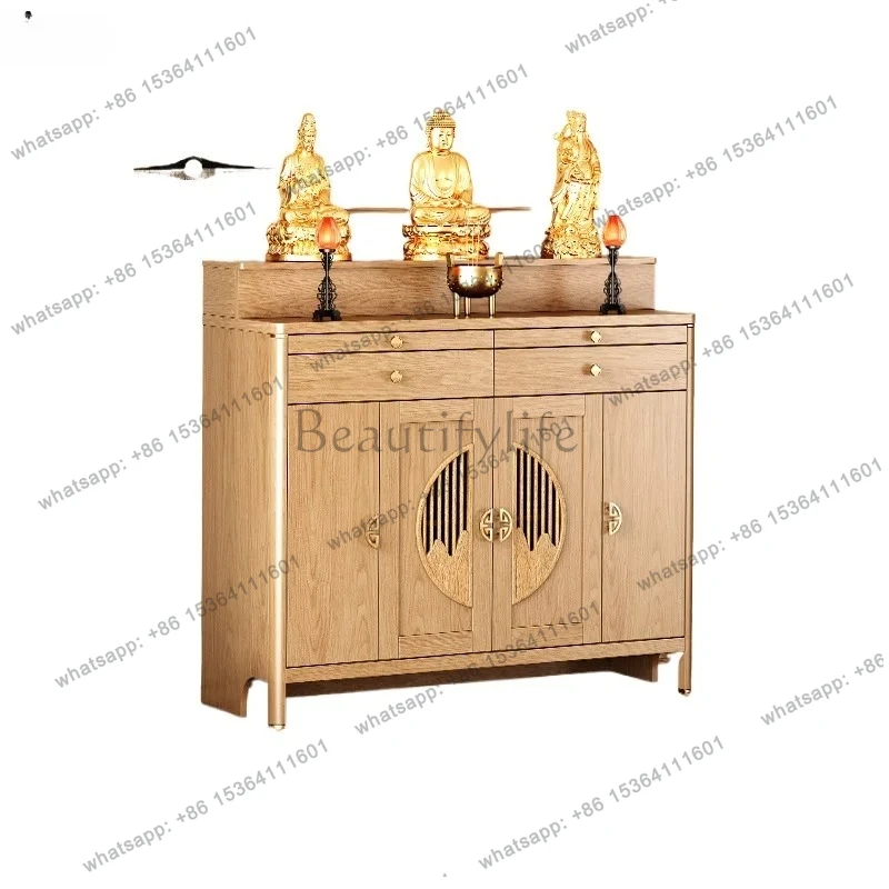 Buddhist shrine offering table, Shentai incense case, household use God of Wealth offering table incense case offering