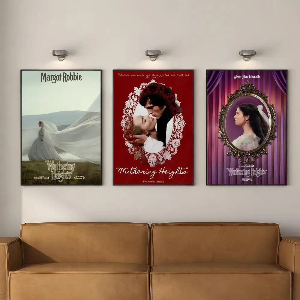 Literature W-Wuthering H-Heights Poster PP Self Adhesive Decorative Poster Waterproof Waterproof for Apartment Bedroom