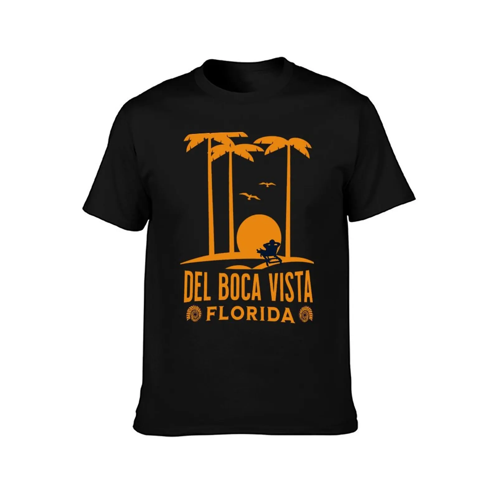 Del Boca Vista Florida T-Shirt Basic Regular Fit Casual T-Shirt