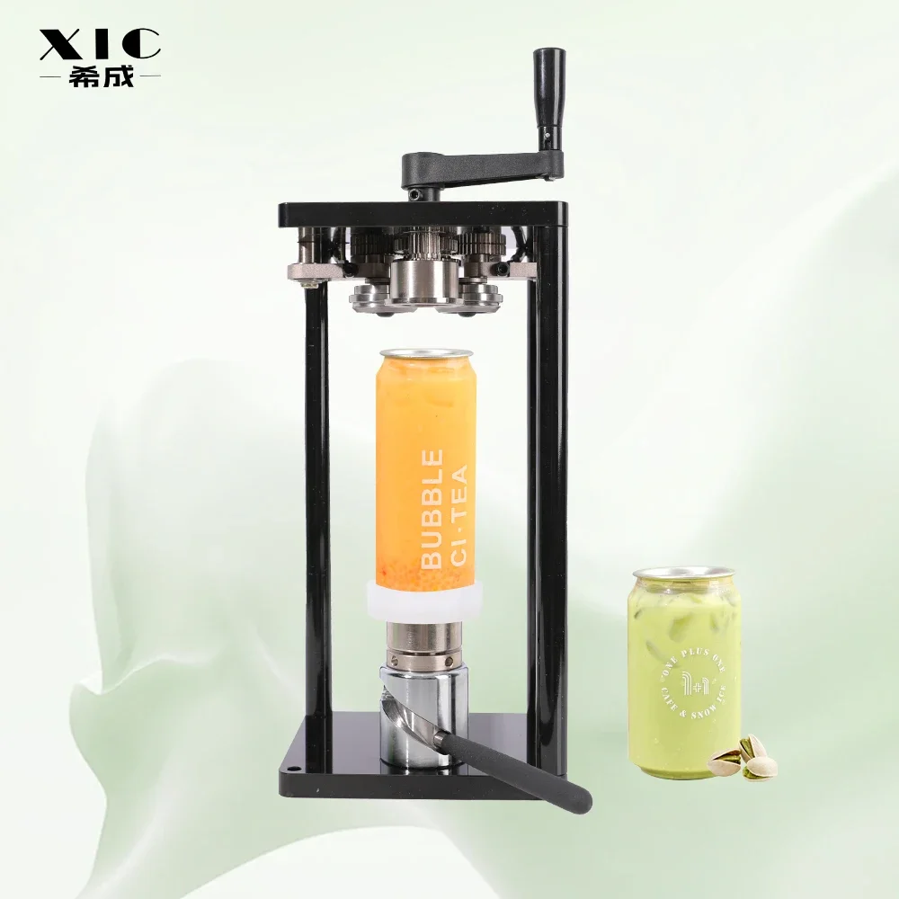 New Arrival Pet Cans Manual Cans Sealing Machine Handheld Beers Small Semi-Automatic Beverage For Milk Tea Coffee Shop