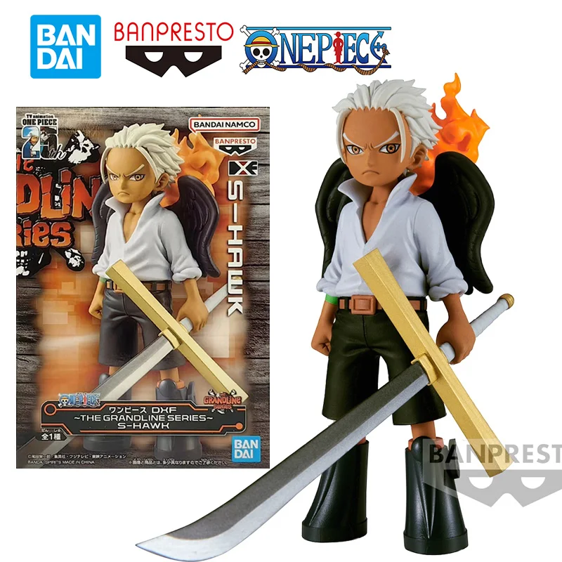 Bandai Banpresto One Piece DXF The Grandline Series S-Hawk 12Cm Anime Original Action Figure Model Birthday Toy Gift Collection