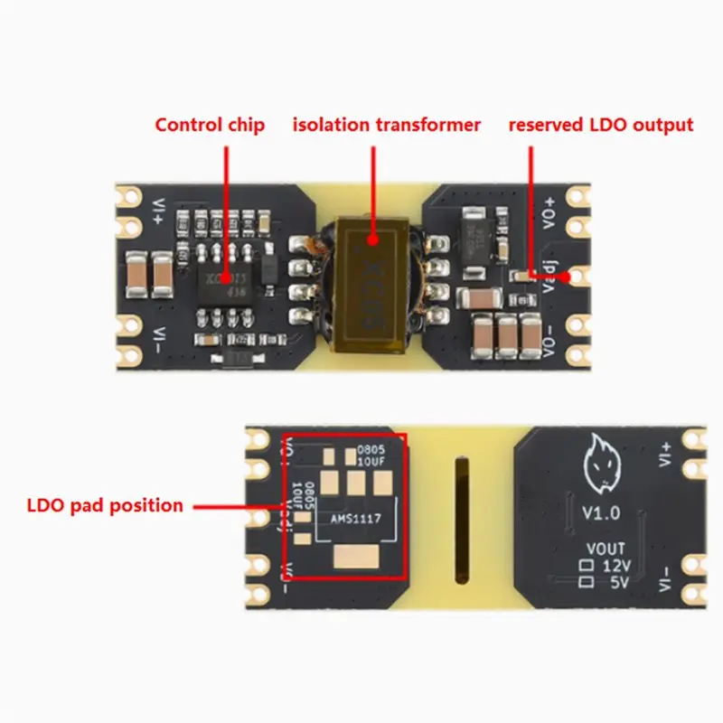 Exquisite-2X DC-DC Converter Module 9-42V To Isolated Step-Down Power Supply Wide Voltage Input Low Ripple High Efficiency 5V