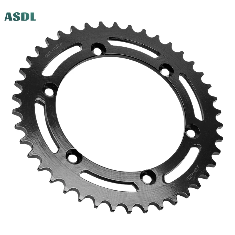 520 42T Motorcycle Rear Sprocket For Kawasaki KLX250 98-16 R E1,E2,E3 1991-1995 G1,G2 94-98 ES SR SKF KLX 250 Camo SJFA SKFA