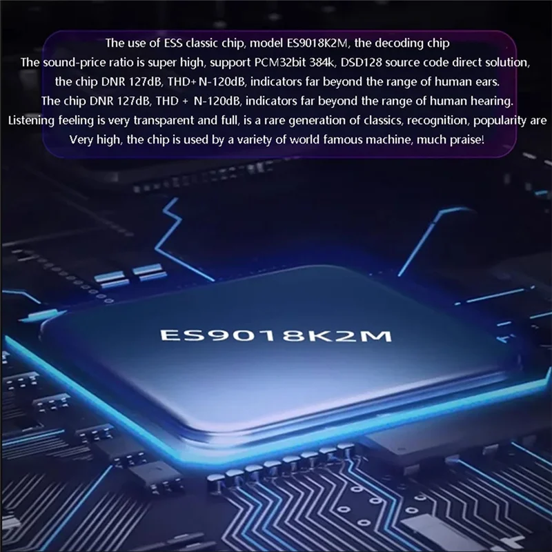 AA87 Computer Sound Card Fever-Grade Audio DAC Headphone Amplifier MAX97220USB Asynchronous Es9018 Metal view 3