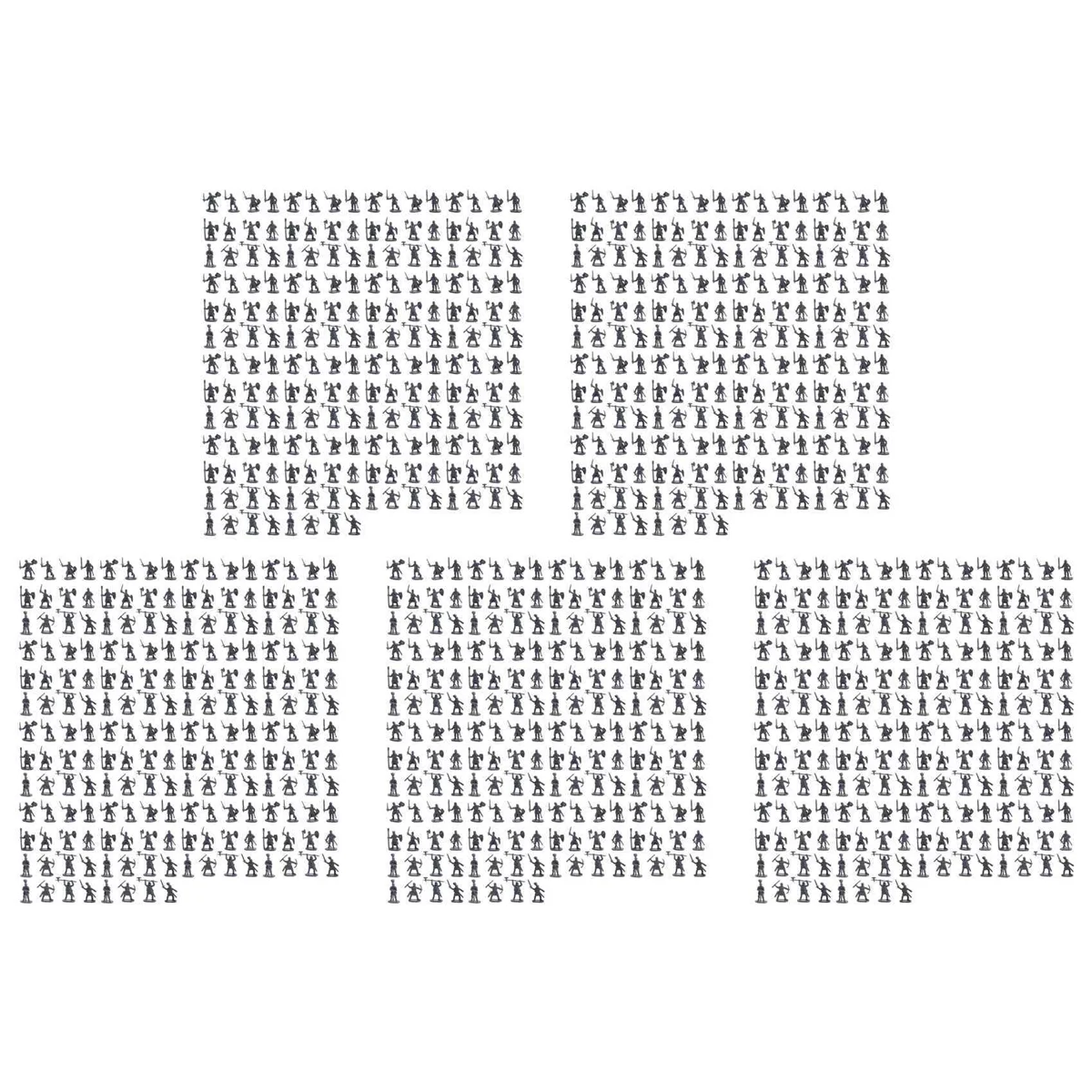 AS96-1:72 1000/ensemble figurines de soldats anciens en plastique soldats archaïques hommes épéiste figurine d'action bricolage scène de guerre gris