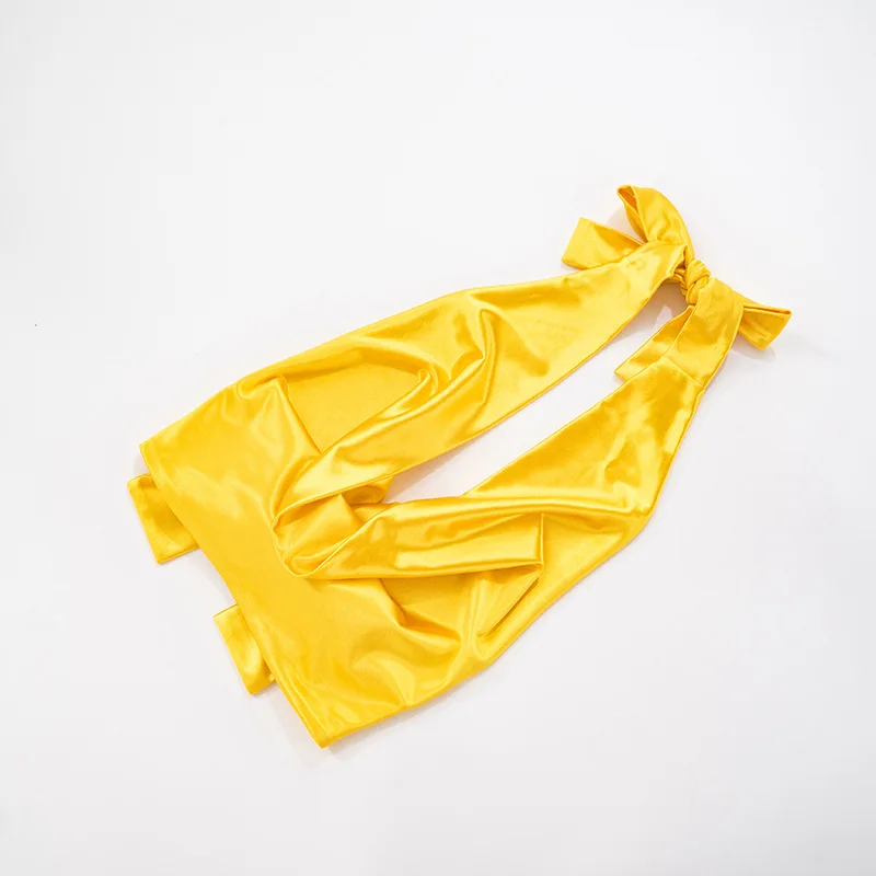 Conjunto de 2 peças de cetim brilhante, feminino, sexy, gola oscilante, renda, halter, costas nuas, tops curtos + shorts magros, roupa de balada