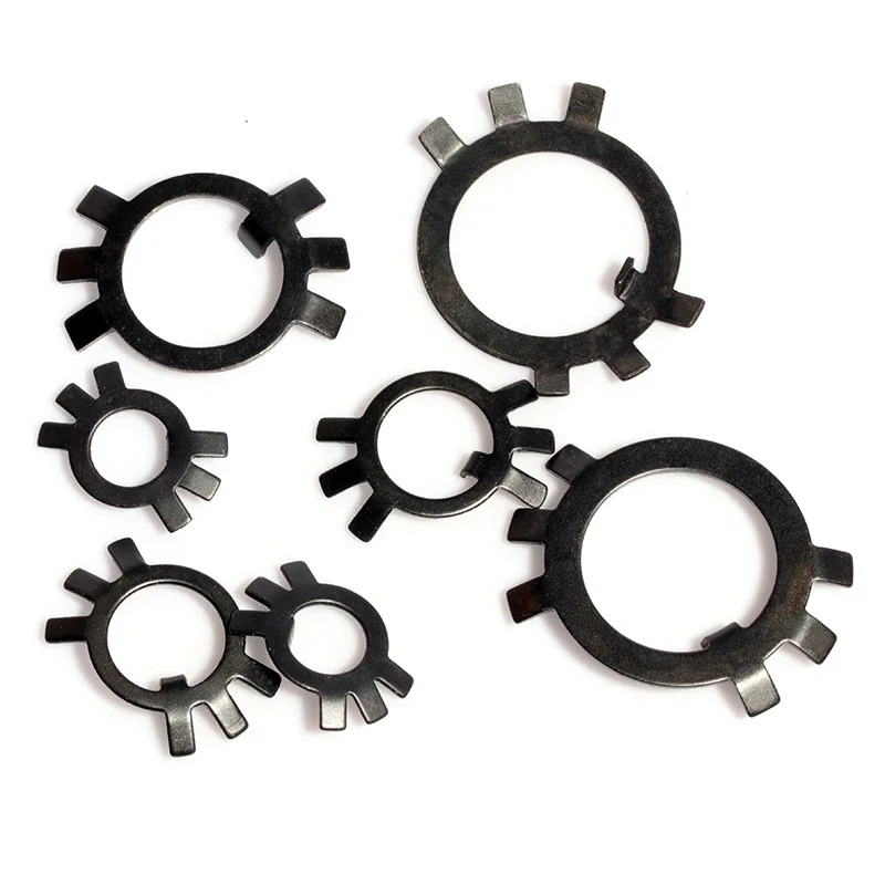 Lock Washer GB858 MΦ10/12/20/27/30/36/40/42-56 Black Carbon Steel Lock Washer / Fixed Stop Washer For Slotted Round Nut