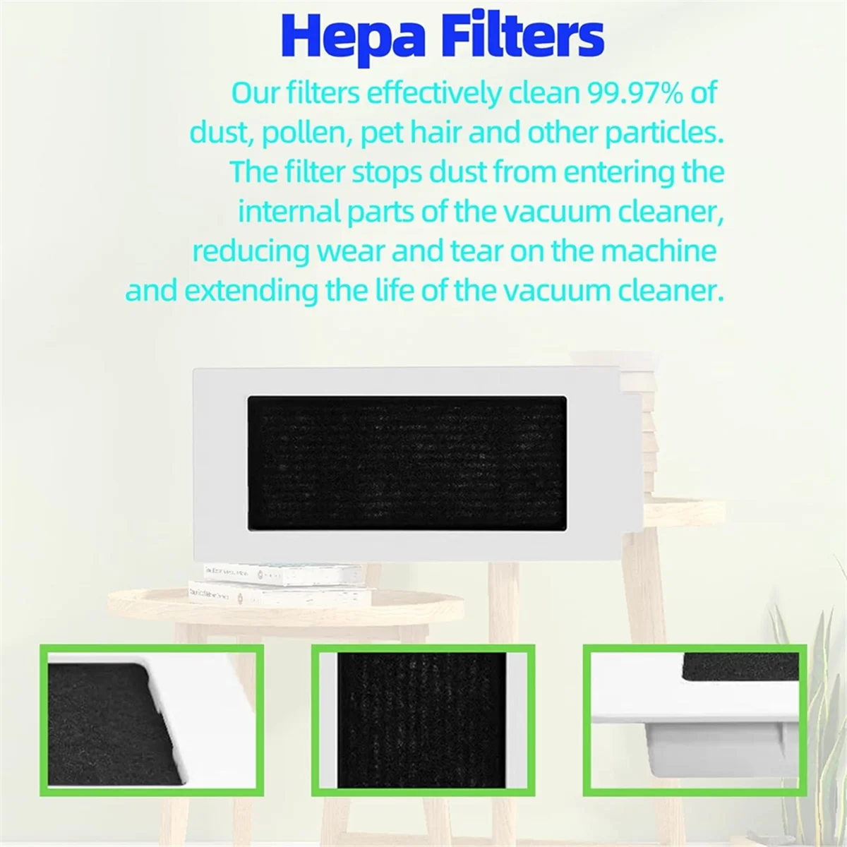 Para Yeedi M12 PRO + Robot aspirador rodillo Cepillo Lateral filtros Hepa almohadilla de fregona Kit de accesorios de repuesto