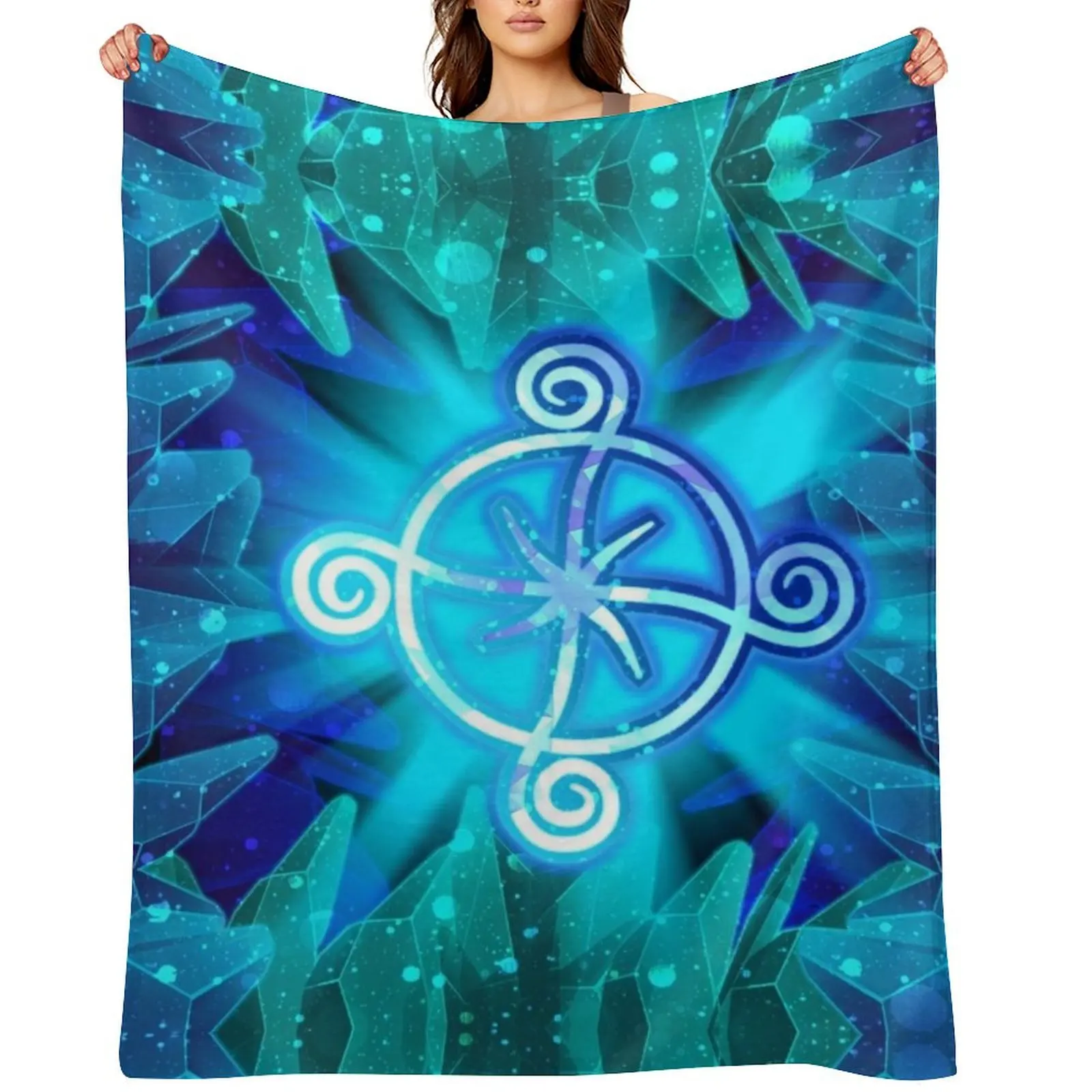 

Wizard101 - Ice School Throw Blanket blankets and throws bed plaid Flannel Fabric Cute Blankets