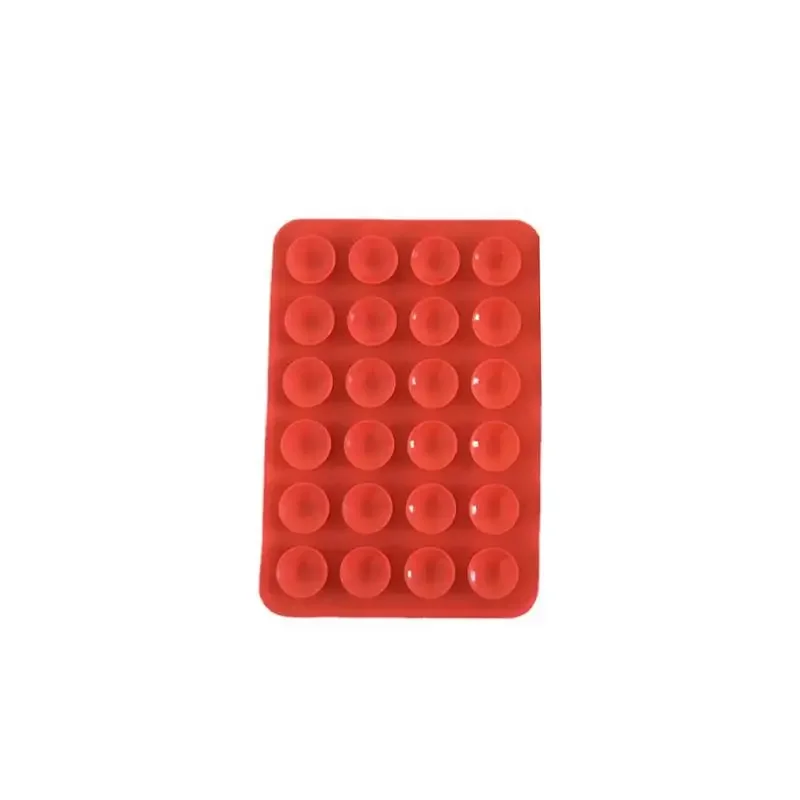 1pc Back Sticker Silicone Suction Pad For Mobile Phone Fixture Suction Cup Backed Adhesive Silicone Rubber Sucker Pad For Fixed