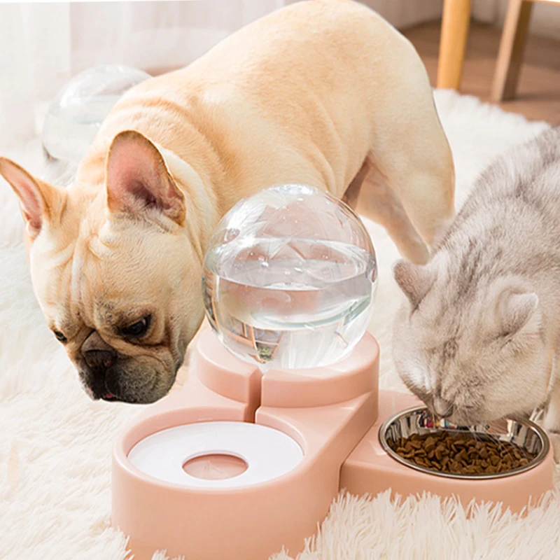 Hot Sale 2024 Slow Pet cat dog Feeder with Water Bottle